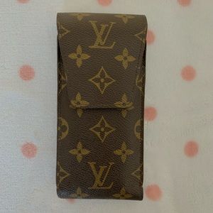 Vintage Louis Vuitton Leather Monogram Sunglasses Case